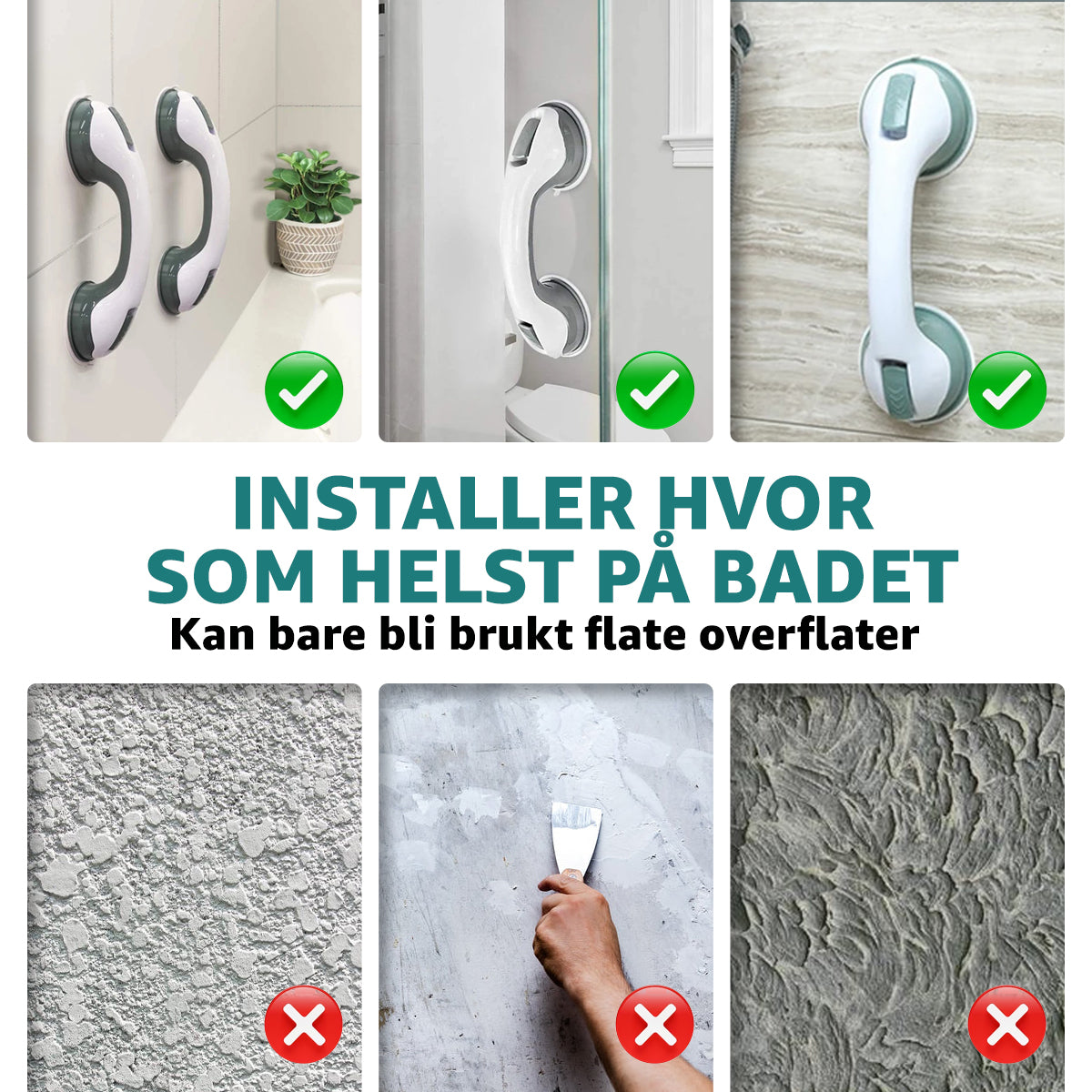 SafeGrip™ - Handgreep voor badkamerondersteuning